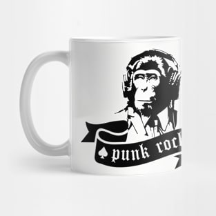 punk rock monkey Mug